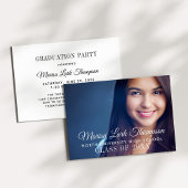 Elegant Script 2025 Custom Photo Graduation Party Kaart