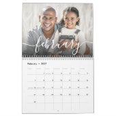 Elegant Script 2027 Foto Kalender (Feb 2027)