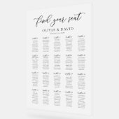 Elegant Script 20 tafel Zitting Grafiek Acryl Teke Bord (Hoek)
