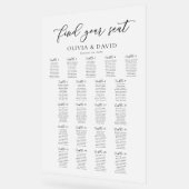 Elegant Script 21 tafel Zitting Grafiek Acryl Teke Bord (Hoek)