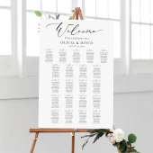 Elegant Script 21 Tafels Welkomstkaart Poster