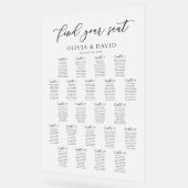 Elegant Script 22 tafel Zitting Grafiek Acryl Teke Bord (Hoek)