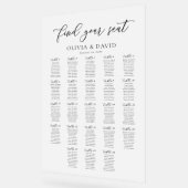 Elegant Script 23 tafel Zitting Grafiek Acryl Teke Bord (Hoek)