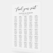 Elegant Script 25 tafel Zitting Grafiek Acryl Teke Bord (Hoek)