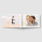 Elegant Script 2 foto's bruiloft Gastenboek (Volledig)