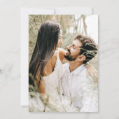 Elegant Script 2 Photo Wedding Kaart (Achterkant)