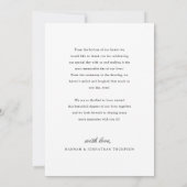 Elegant Script 3 Foto bruiloft Hartelijk dank Bedankkaart (Achterkant)