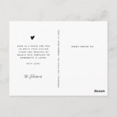 Elegant Script 3 Fotocollage Dank u Baby Briefkaart (Achterkant)