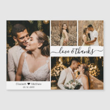 Elegant script 4 Photo Collage Weddenschap Harteli