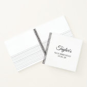 Elegant Script 50e verjaardag Gast Notitieboek (Binnen)