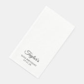 Elegant Script 50e Verjaardag Servet (Hoek)