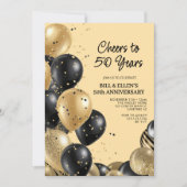 Elegant Script 50ste huwelijksjubileum Kaart (Voorkant)