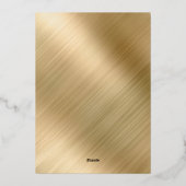 Elegant Script 50th Wedding Jubileum Folie Uitnodiging (Achterkant)