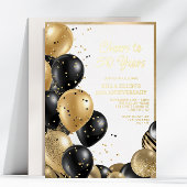 Elegant Script 50th Wedding Jubileum Folie Uitnodiging