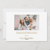 Elegant Script 5 Fotocollage Kerst Kaarten (Achterkant)