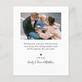 Elegant script 5 Photo Collage Kerstmis (Achterkant)