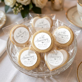 Elegant Script 60e Diamanten Huwelijksjubileum Ronde Sticker