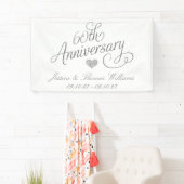 Elegant Script 60e Diamanten Huwelijksjubileum Spandoek (Insitu)