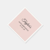 Elegant Script 60ste verjaardag Servet (Hoek)