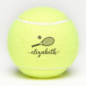 Elegant script aangepast tennisballen (Achterkant)