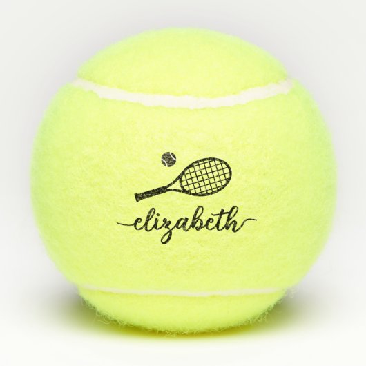 Elegant script aangepast tennisballen (Achterkant)