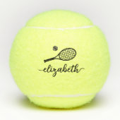 Elegant script aangepast tennisballen (Voorkant)