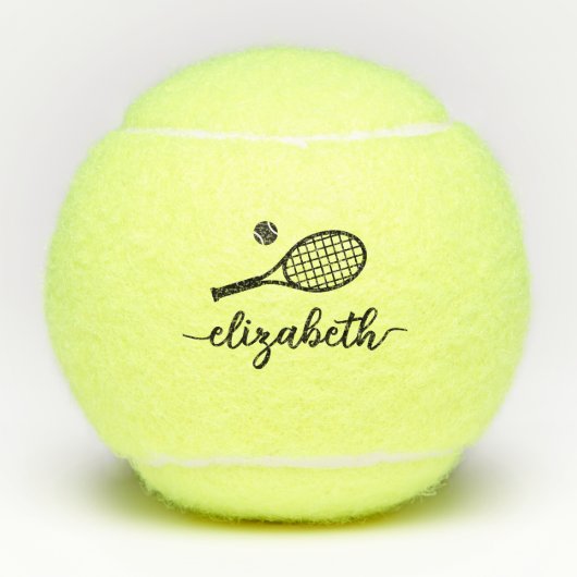 Elegant script aangepast tennisballen (Voorkant)