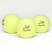 Elegant script aangepast tennisballen (Multi)