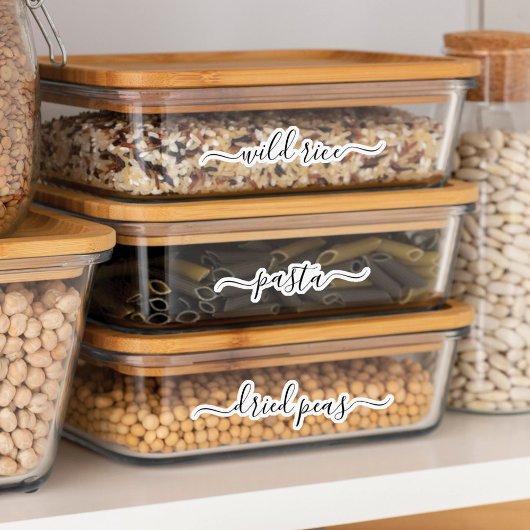 Elegant Script Aangepaste, aangepaste paneellabels Sticker