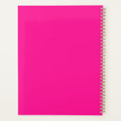 Elegant script | Aangepaste naam | Roze Planner (Achterkant)