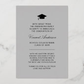 Elegant script | Aankondiging van moderne Afstudee (Achterkant)