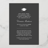 Elegant script | Aankondiging van moderne Afstudee (Achterkant)