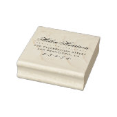 Elegant script | Adres voor aangepaste naam en ret Rubberstempel (Stempel)