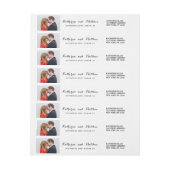 Elegant script | Adresetiketten op datum opslaan (Vel)