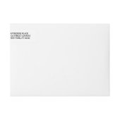 Elegant script | Adresetiketten op datum opslaan (Voorkant)