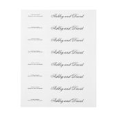 Elegant script adreslabel wikkel (Vel)