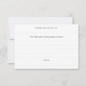 Elegant Script Advice Travel Ideeën (Achterkant)