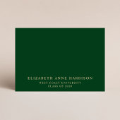 Elegant Script Afstudeerder Advies Groen Goud Afst Informatiekaartje