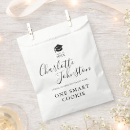 Elegant Script Afstudeerfeest One Smart Cookie Bedankzakje