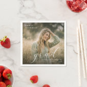 Elegant Script Afstudeerfoto Servet (Insitu)