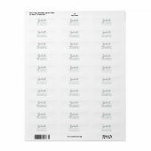 Elegant Script Afstuderen 2026 Retouradres Etiket (Full Sheet)