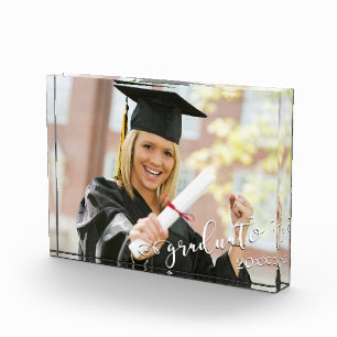 Elegant Script Afstuderen 20xx horizontaal Fotoblokken