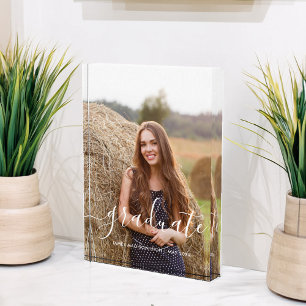 Elegant script "Afstuderen" Aangepast Fotoblokken