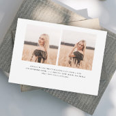 Elegant Script Afstuderen Afstuderen Foto Aankondiging