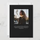 Elegant Script Afstuderen foto aankondigingen (Achterkant)