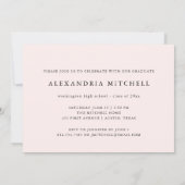 Elegant script Afstuderen | Foto Afstudeerder Part Kaart (Achterkant)