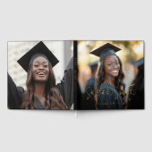 Elegant script afstuderen foto afstuderen naam gastenboek (Volledig)