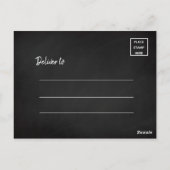 Elegant script | Afstuderen Foto Dank u Briefkaart (Achterkant)