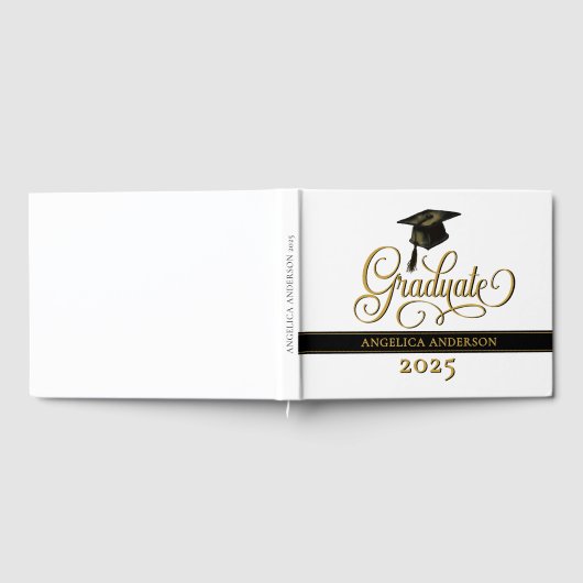 Elegant script Afstuderen gastenboek (Volledig)