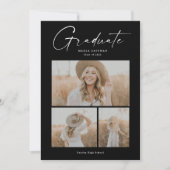 Elegant Script Afstuderen het Afstuderen van de Co Kaart (Voorkant)